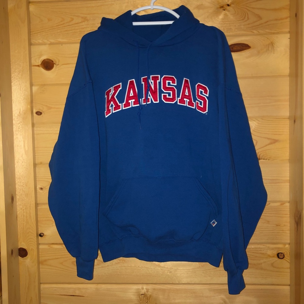 Kansas Jayhawks Embroidered Hoodie XL